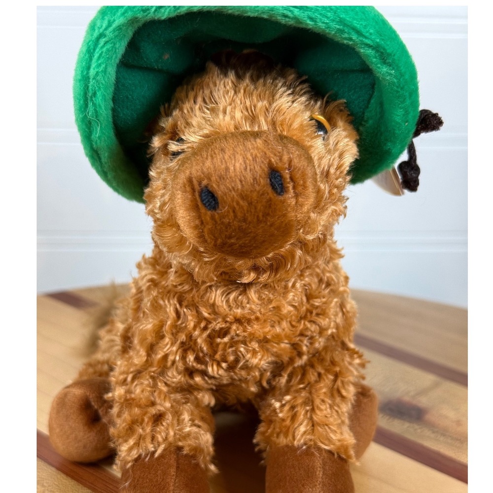 Ty Beanie Babies Siesta the Donkey Brown Plush Sombrero 2003 Retired With Tags
